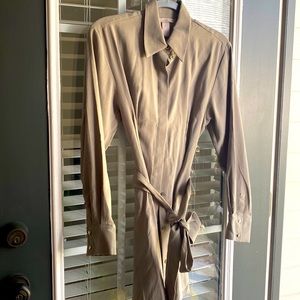 H&M Army Green NWT Junior Gold Button Sleeve Dress - Size XS